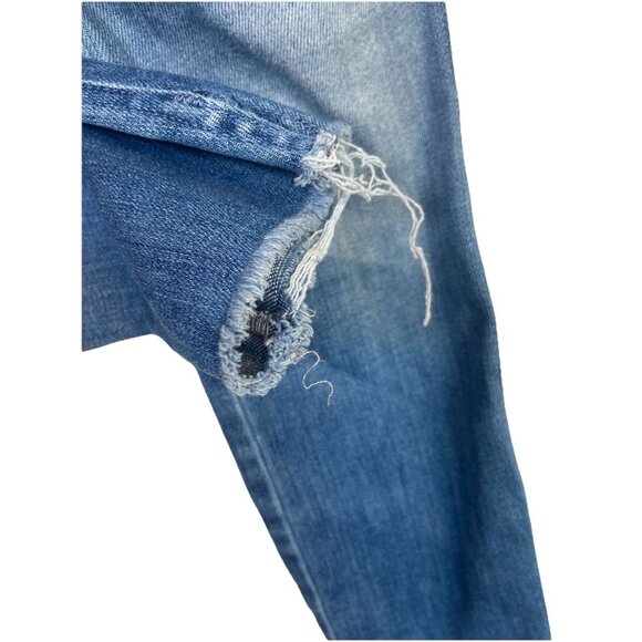 MOTHER Vamp Fray Jeans In Crack The Whip Wash Women’s Size 26 Preppy Classic - Picture 5 of 16